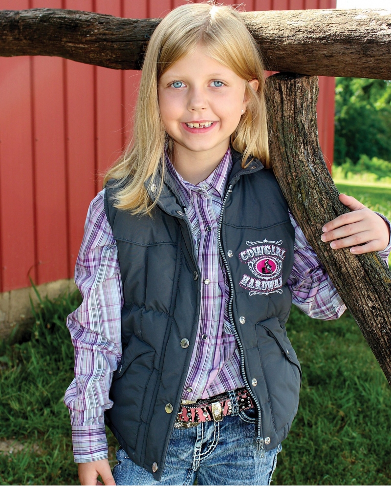   & Toddlers > Cowgirl Hardware® Girls' Nylon Vest   Infant/Toddler  hardware brands