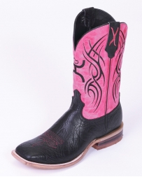 Hooey® Collection by Twisted X® Ladies' Black Pink Boots