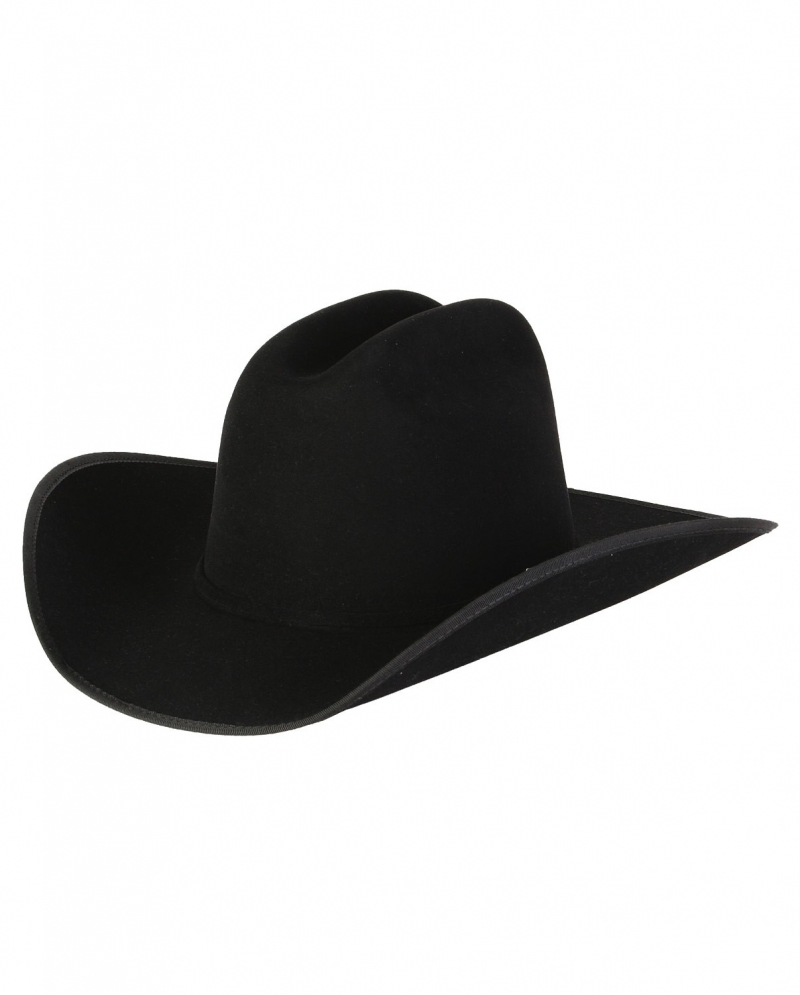 rodeo king black felt hat