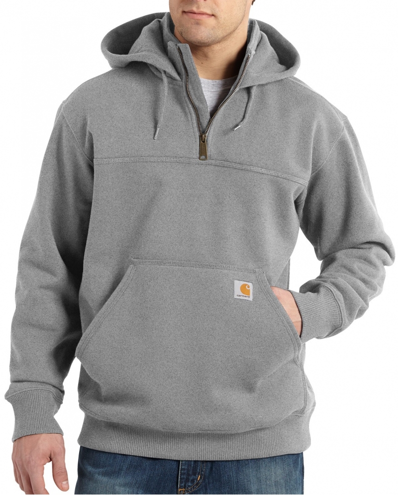 Carhartt Denim Zip Up Hoodie