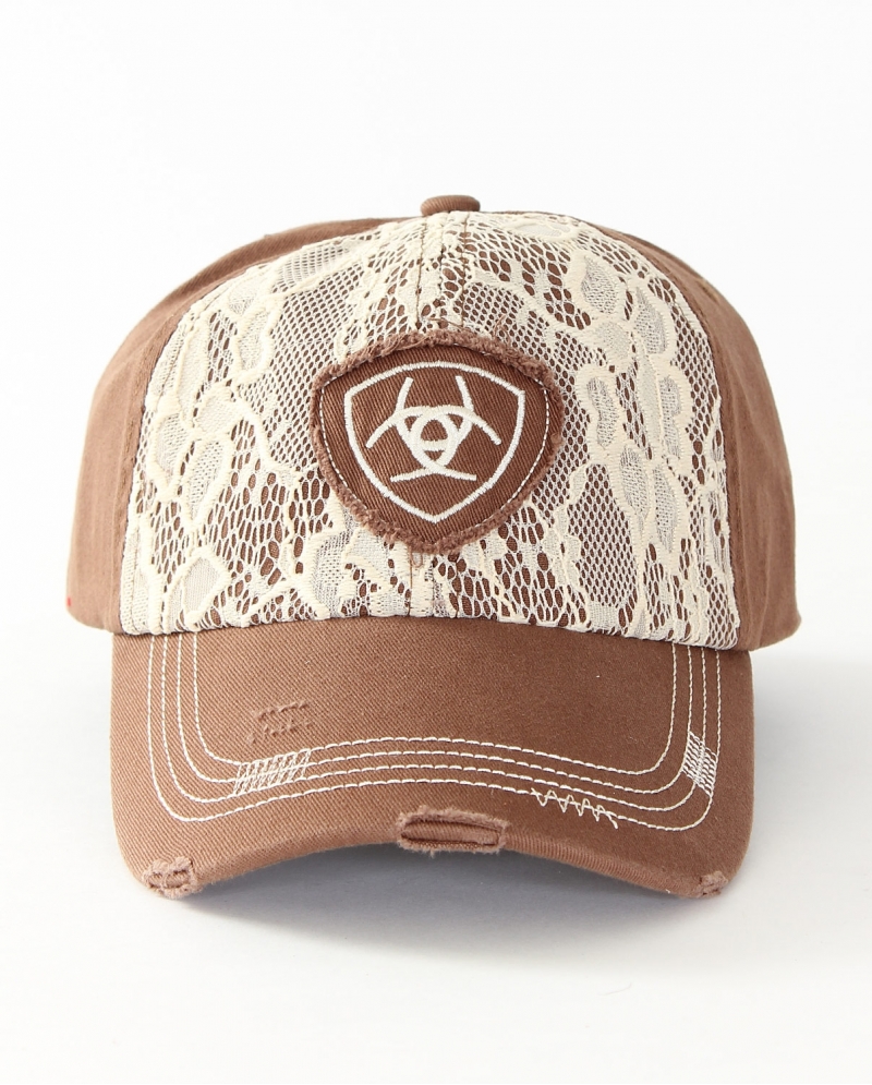 Ariat® Ladies' Brown Lace Velcro Hat - Fort Brands