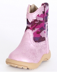 Roper® Kids' Faux Leather Glitter Camo Boots - Infant