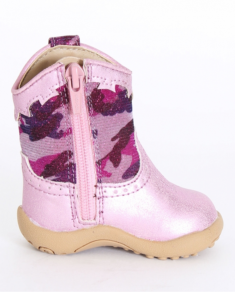 Roper® Kids' Faux Leather Glitter Camo Boots - Infant - Fort Brands