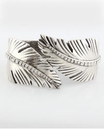 Rock 47® Collection by Montana Silversmiths® Ladies' Feather Cuff Bracelet