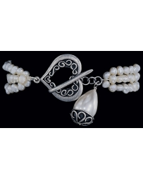 Montana Silversmiths® Twist Of The Heart Pearl Bracelet