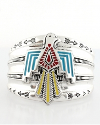 Rock 47® Collection by Montana Silversmiths® Tribal Flair Painted Thunderbird Cuff Bracelet