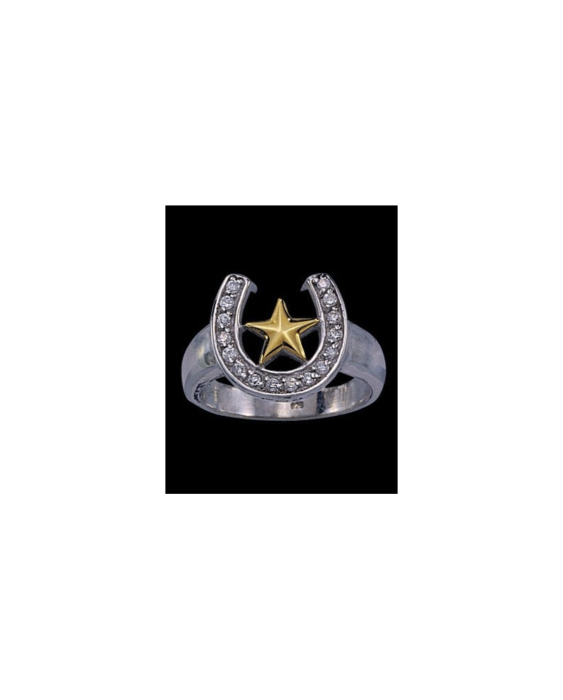 Montana Silversmiths® Horseshoe Star Ring - Large - Fort ...