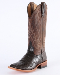 Horse Power© by Anderson Bean® Men's Chocolate Caiman Bone Top Boots