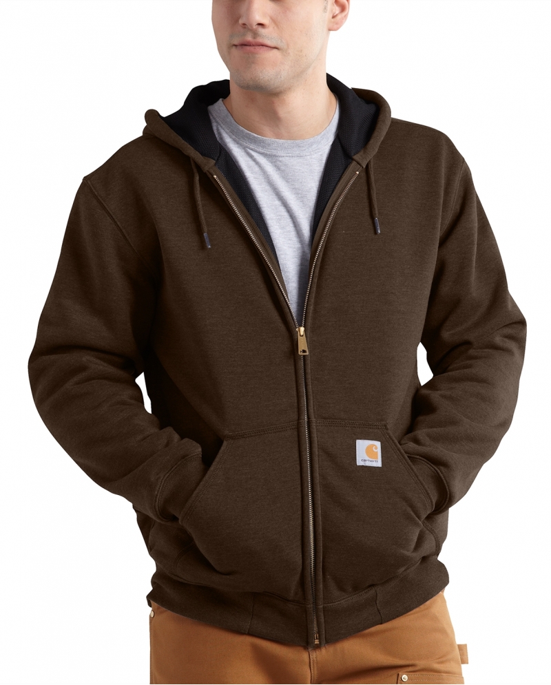 men's thermal zip up hoodies