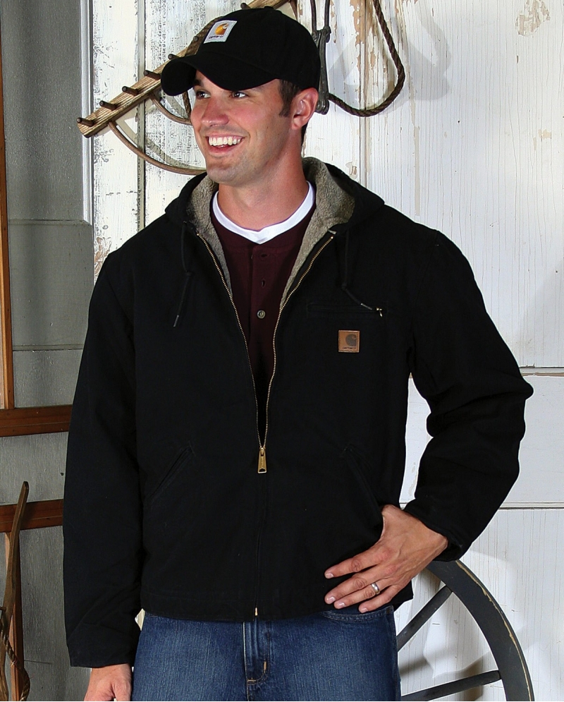 carhartt men's sherpa lined sandstone sierra jacket