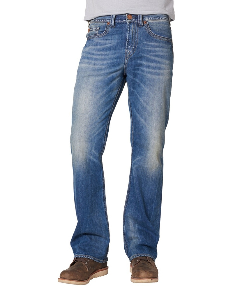 mens silver bootcut jeans