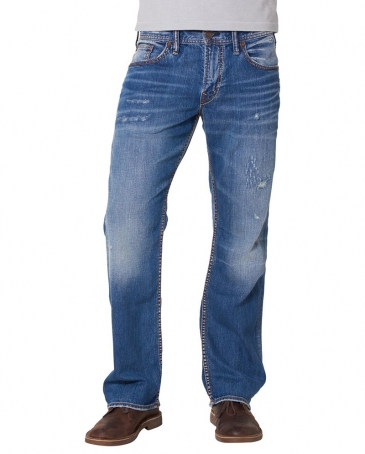 Silver Jeans® Men's Zac Relaxed Fit Straight Leg Jeans - Fort Brands