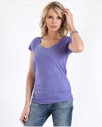 Survival® Ladies' Lilac Scoop Neck Basic Tee