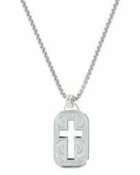 Montana Silversmiths® Men's Cross Cut Out Dog Tag