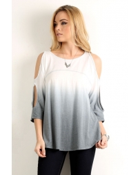 Mystree® Ladies' Off The Shoulder Dye Top