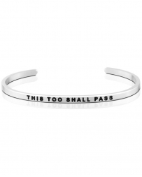 MantraBand® Ladies' This Too Shall Pass Silver Band