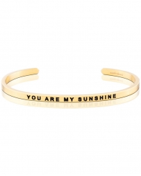 MantraBand® Ladies' You Are My Sunshine Gold Band