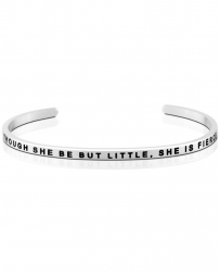 MantraBand® Ladies' She Is Fierce Silver Band