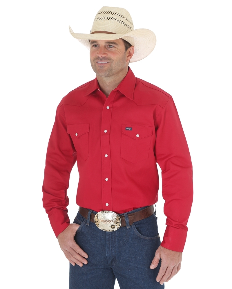 wrangler western work shirts