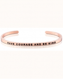 MantraBand® Ladies' Have Courage And Be Kind Rose Gold Band