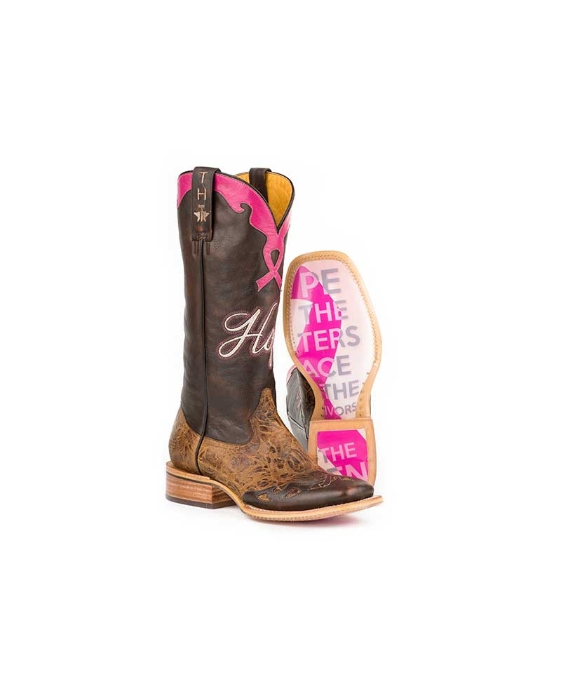 pink ribbon cowboy boots