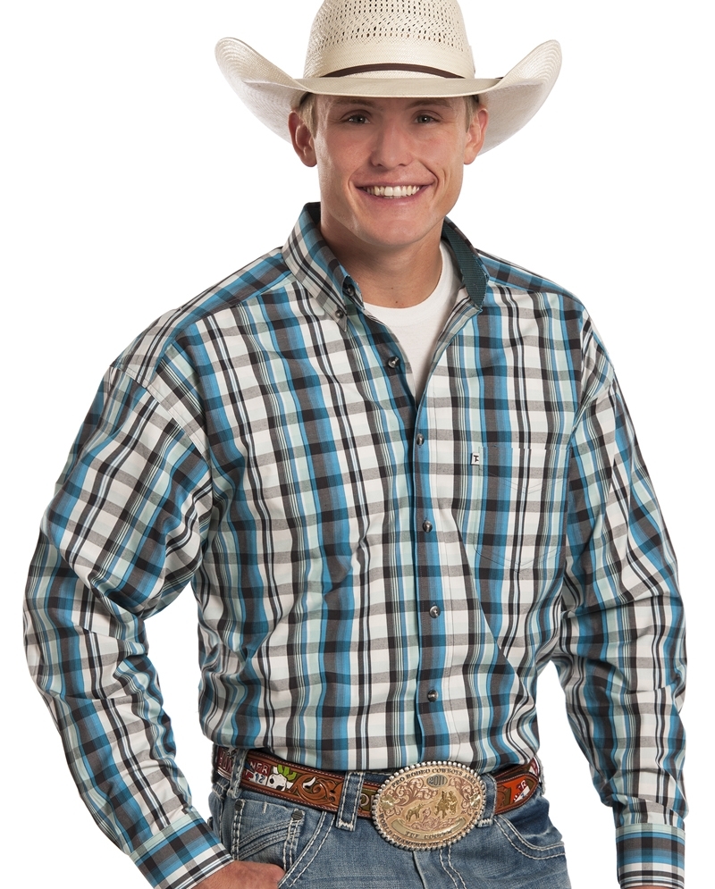 Panhandle® Men's Tuf Cooper Long Sleeve Plaid Shirt Fort Brands