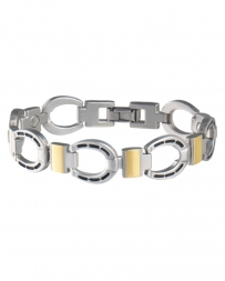 Sabona® Men's Horseshoe Duet Magnetic Bracelet