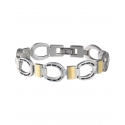 Sabona® Men's Horseshoe Duet Magnetic Bracelet