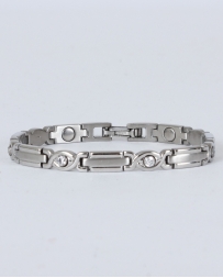 Sabona® Ladies' Executive Silver Gem Magnetic Bracelet