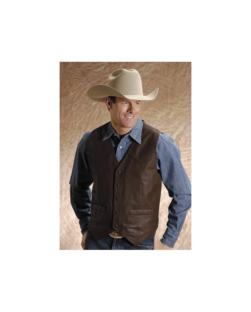 Roper leather vest sale