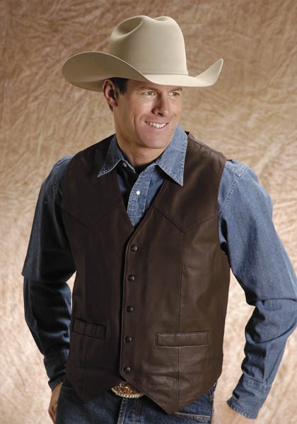Roper® Men's Nappa Goat Leather Western Vest