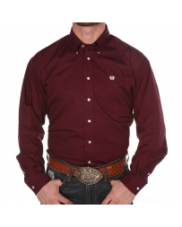 Cinch® Men's Solid Burgundy Button Down Shirt