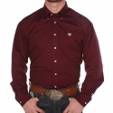 Cinch® Men's Solid Burgundy Button Down Shirt