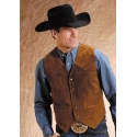 Roper® Men's Suede Yoke Vest- Tall