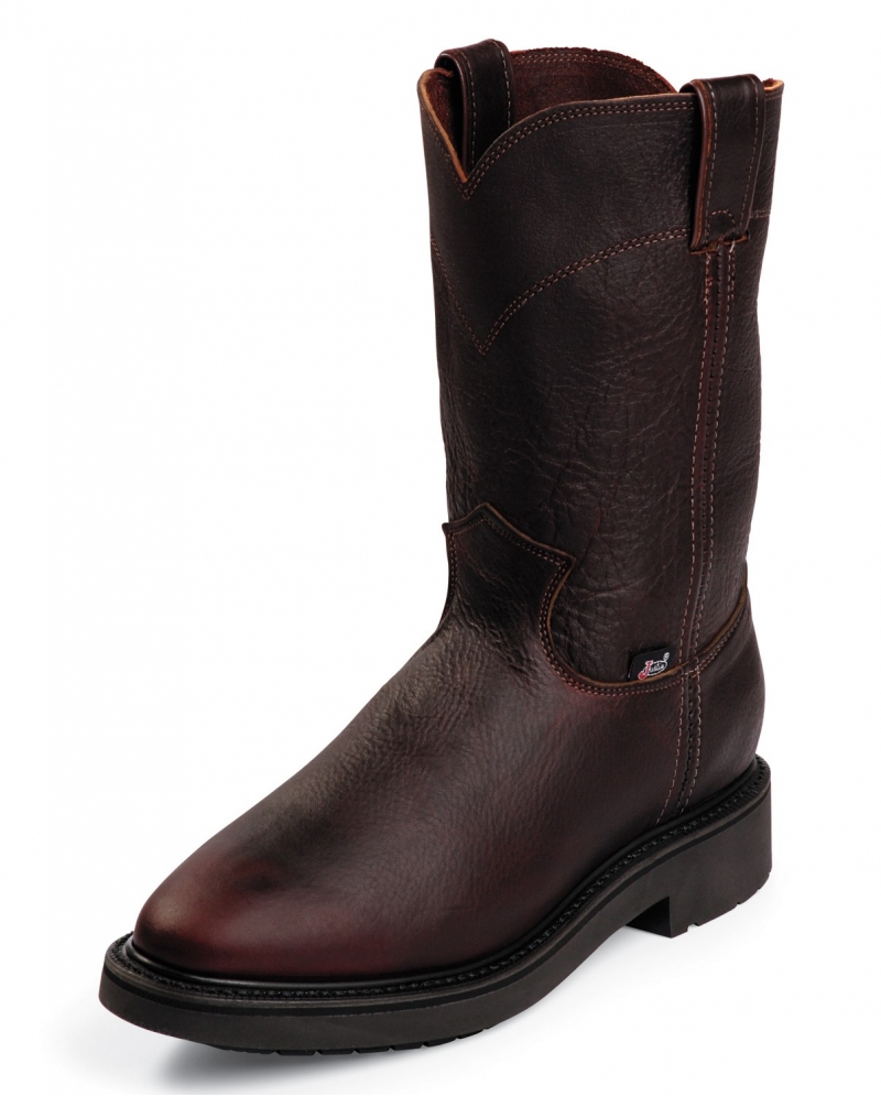 justin pull on work boots justin 174 original workboots s 10 quot pull on non steel justin pull on work boots justin 174 original workboots s 10 quot pull on non steel