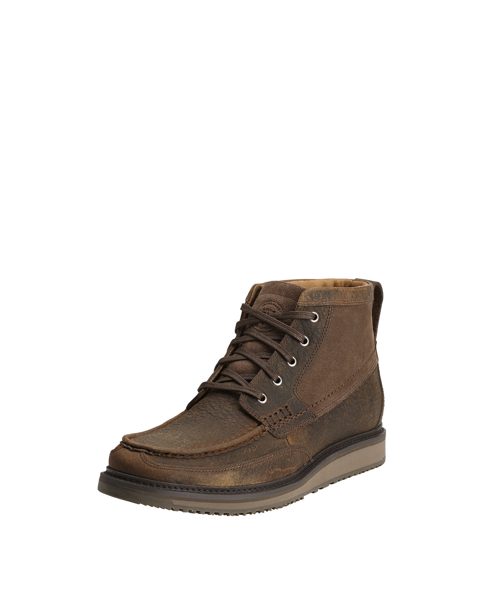 ARIAT LOOKOUT Distressed Leather Moc Toe Chukka Boots Men\'s US 9 D Ariat Mens Lookout Western Leather Chukka Boots – Shop Munki main image 2