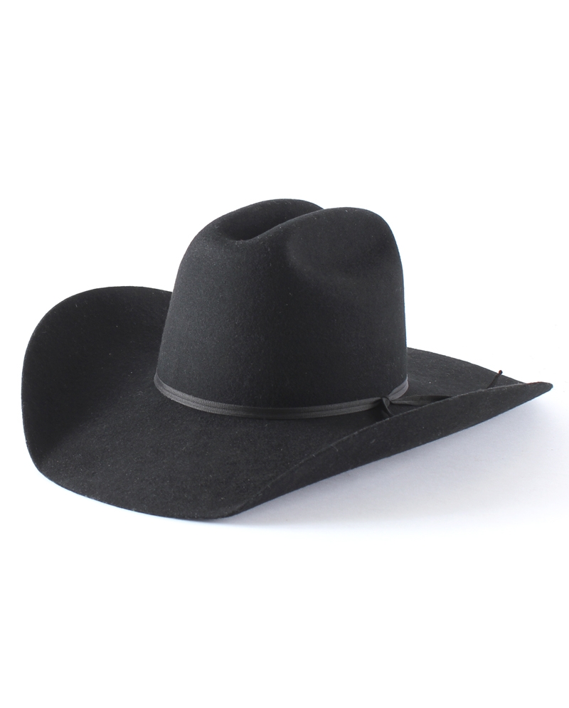 Brand new black felt The Ridge - Wool Felt Cowboy Hat (Black) | Lack of Color [US] main image 3