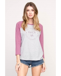 RVCA® Ladies' Balance Circle Raglan Tee