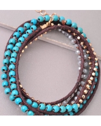 Younique® Ladies' Beaded Bracelet With Turquoise