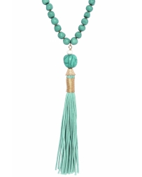 Younique® Ladies' Turquoise Beaded Necklace w/Tassel