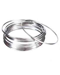 Ladies' Silver Bangles - Set of 12