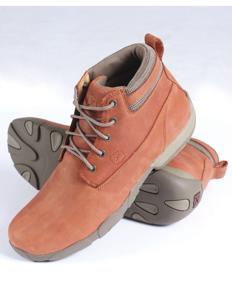 Burnt Orange Lace Up Driving Moc 