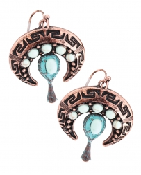 Cindy Smith® Ladies' Copper And Turquoise Earrings
