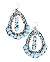Cindy Smith® Ladies' Turquoise Teardrop Earrings