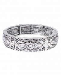 Cindy Smith® Ladies' Silver Stretch Bracelet