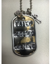 Kate Mesta® Ladies' Faith Blesses Believe Necklace