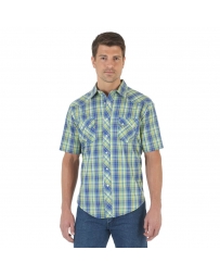 Wrangler® Men's Short Sleeve Western Jean Shirt - Tall