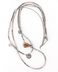 Cindy Smith® Ladies' Iridescent Beaded Necklace