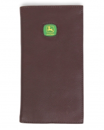 John Deere® Men's Leather Check Book Wallet