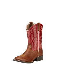 Ariat® Kids' Live Wire Wide Square Toe Cowboy Boots